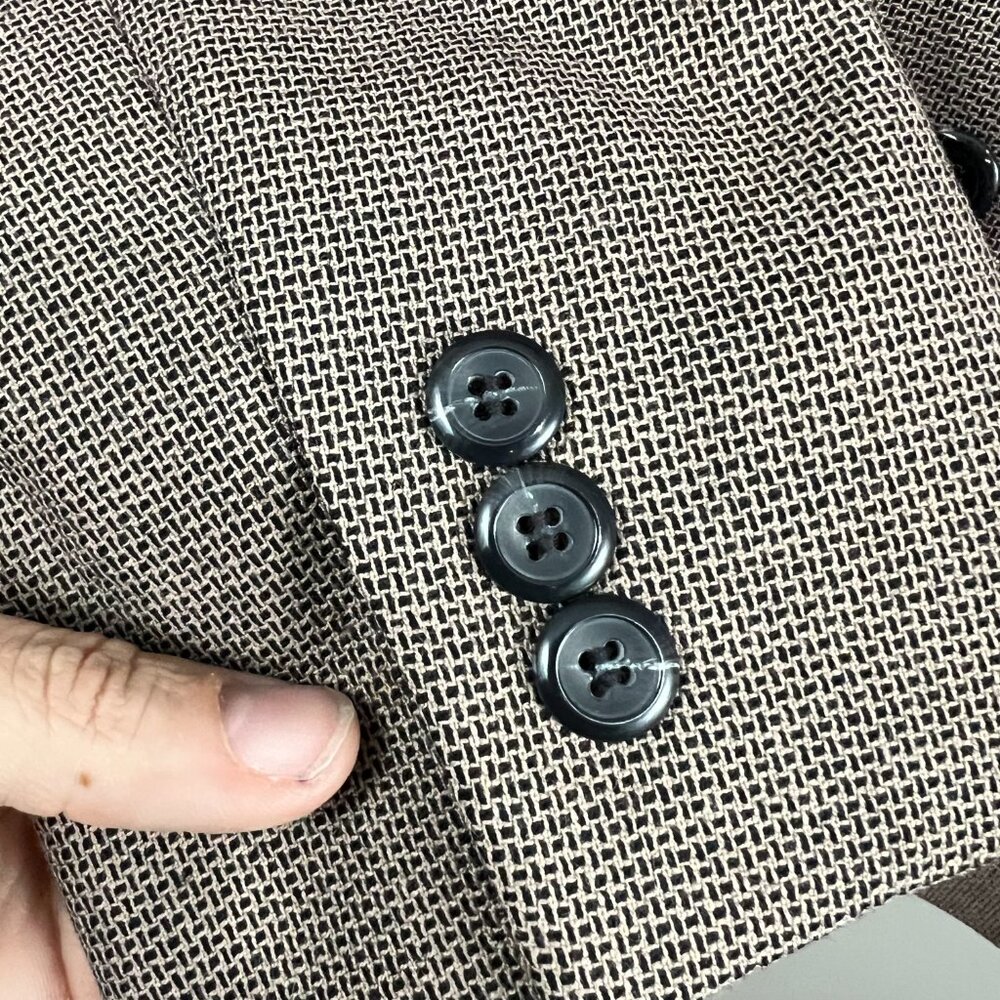 Pendleton 100% Wool Blazer 3 Button Brown Size 14… - image 6